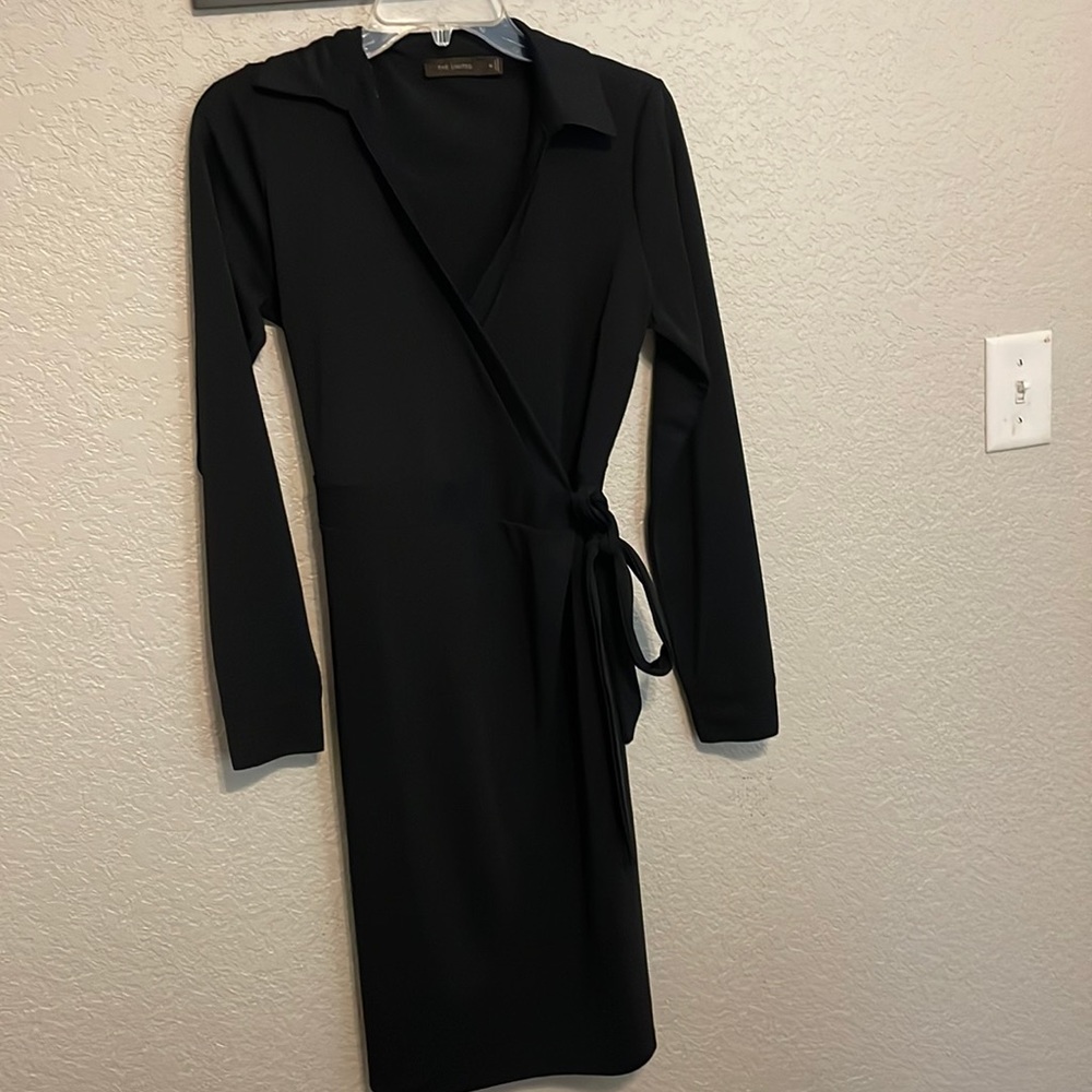 Black wrap dress from the Limited
